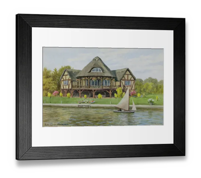 Framed Print : Bure Court, Wroxham, Norfolk Broads Framed Print : Bure Court, Wroxham, Norfolk Broads