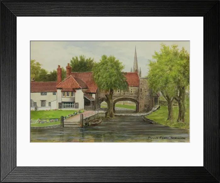 Framed Print : Pull's Ferry, Norwich, Norfolk Framed Print : Pull's Ferry, Norwich, Norfolk