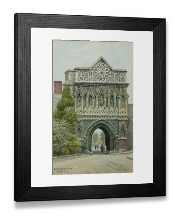 Framed Print : Ethelbert Gate, Norwich, Norfolk Framed Print : Ethelbert Gate, Norwich, Norfolk