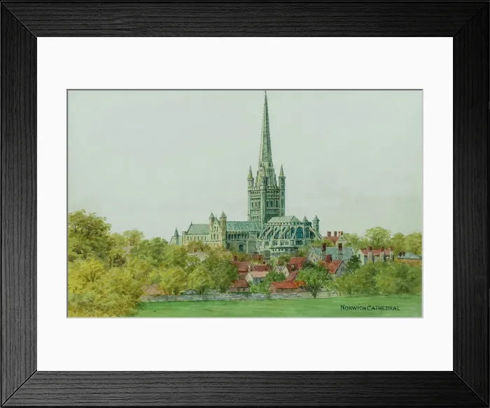 Framed Print : Norwich Cathedral, Norwich, Norfolk Framed Print : Norwich Cathedral, Norwich, Norfolk