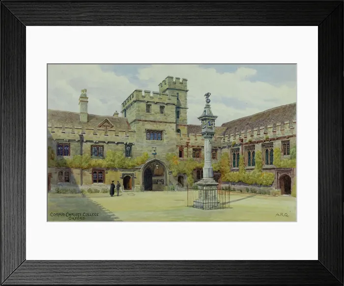 Framed Print : Corpus Christi College, Oxford, Oxfordshire Framed Print : Corpus Christi College, Oxford, Oxfordshire