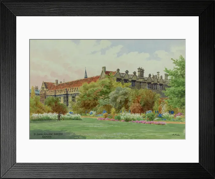 Framed Print : St John's College Garden, Oxford, Oxfordshire Framed Print : St John's College Garden, Oxford, Oxfordshire