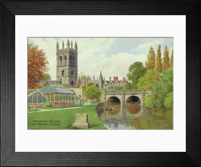 Framed Print : Magdalen College and Bridge, Oxford, Oxfordshire Framed Print : Magdalen College and Bridge, Oxford, Oxfordshire