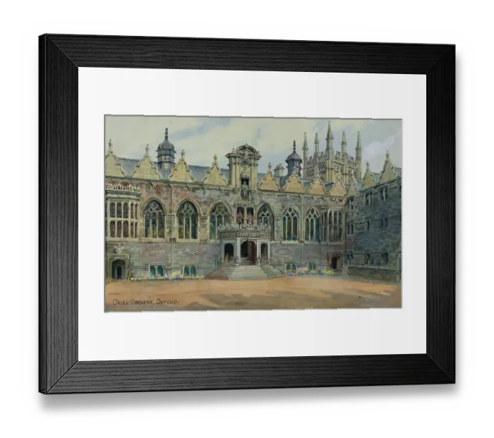 Framed Print : Oriel College, Oxford, Oxfordshire Framed Print : Oriel College, Oxford, Oxfordshire