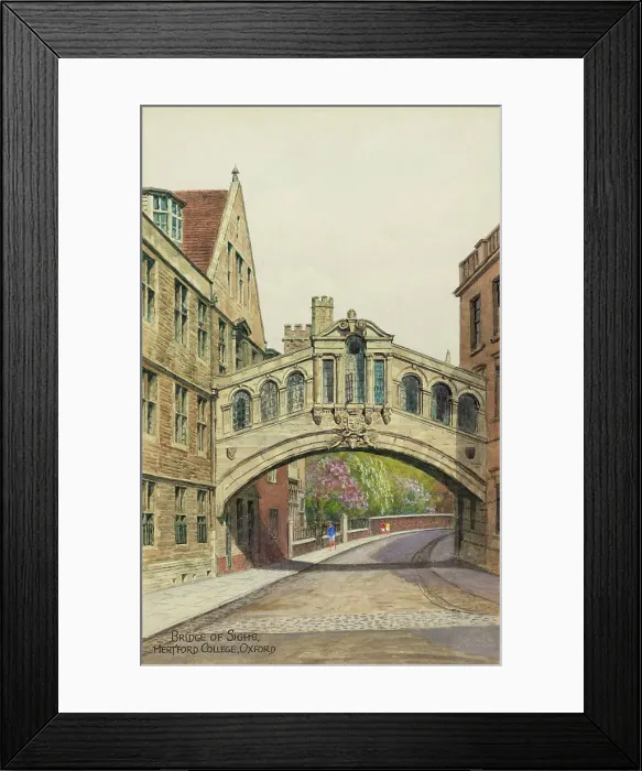 Framed Print : Bridge of Sighs, Hertford College, Oxford, Oxfordshire