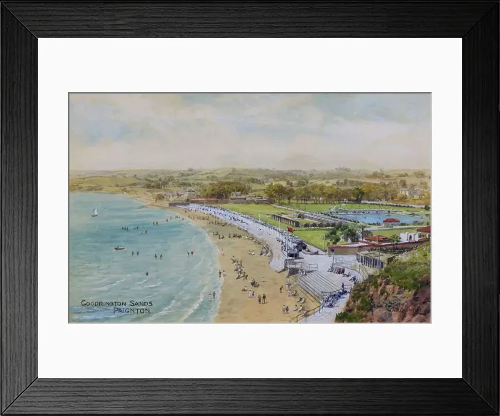 Framed Print : Goodrington Sands, Paignton, Devon Framed Print : Goodrington Sands, Paignton, Devon