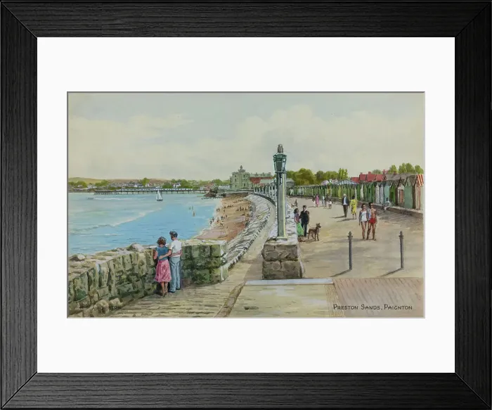 Framed Print : Preston Sands, Paignton, Devon Framed Print : Preston Sands, Paignton, Devon