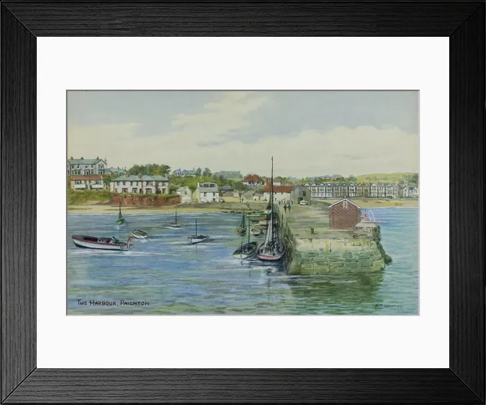 Framed Print : Harbour at Paignton, Devon Framed Print : Harbour at Paignton, Devon