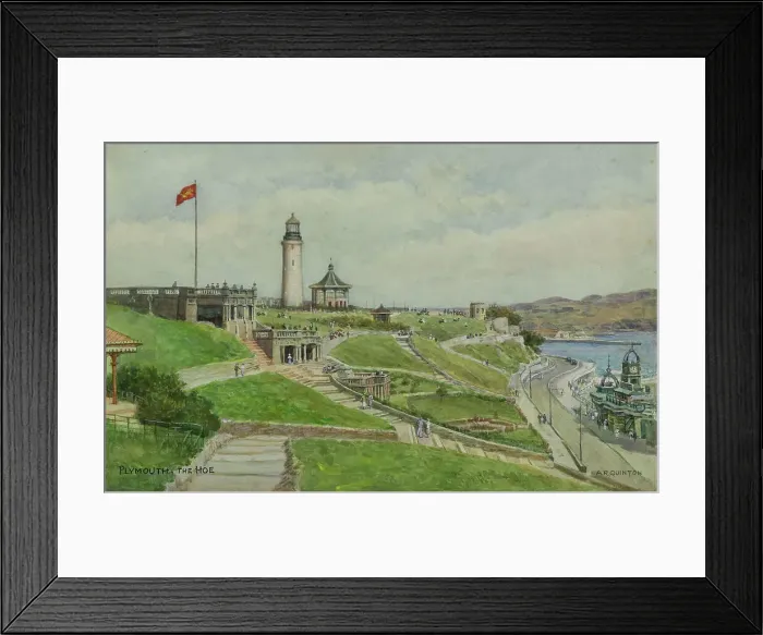 Framed Print : The Hoe, Plymouth, Devon Framed Print : The Hoe, Plymouth, Devon