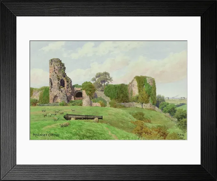 Framed Print : Ruins of Pevensey Castle, East Sussex Framed Print : Ruins of Pevensey Castle, East Sussex