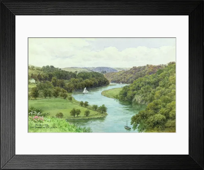 Framed Print : River Tamar at Calstock, near Plymouth, Devon Framed Print : River Tamar at Calstock, near Plymouth, Devon