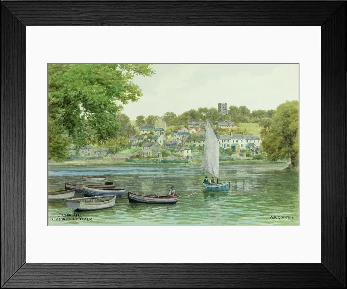 Framed Print : Newton Ferrers and River Yealm, near Plymouth, Devon Framed Print : Newton Ferrers and River Yealm, near Plymouth, Devon