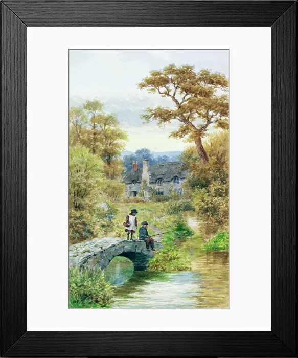 Framed Print : Packhorse Bridge, Porlock, Somerset Framed Print : Packhorse Bridge, Porlock, Somerset