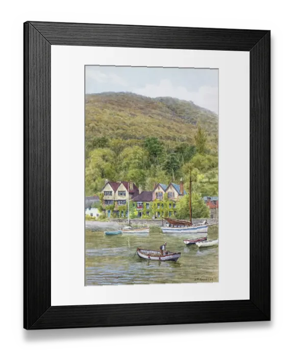Framed Print : Porlock Weir, near Porlock, Somerset