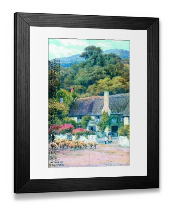 Framed Print : The Ship Inn, Porlock Weir, near Porlock, Somerset Framed Print : The Ship Inn, Porlock Weir, near Porlock, Somerset