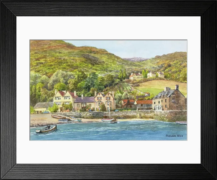 Framed Print : Porlock Weir, near Porlock, Somerset Framed Print : Porlock Weir, near Porlock, Somerset