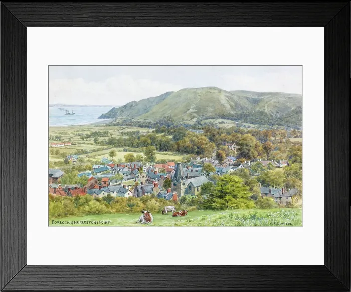 Framed Print : Porlock and Hurlestone Point, Somerset Framed Print : Porlock and Hurlestone Point, Somerset