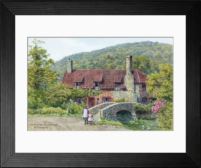 Framed Print : Bridge at Allerford, near Porlock, Somerset Framed Print : Bridge at Allerford, near Porlock, Somerset