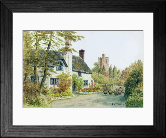 Framed Print : Luccombe, near Allerford, Somerset Framed Print : Luccombe, near Allerford, Somerset