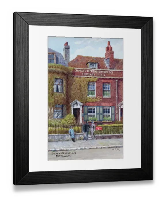 Framed Print : Birthplace of Charles Dickens, Portsmouth, Hampshire Framed Print : Birthplace of Charles Dickens, Portsmouth, Hampshire