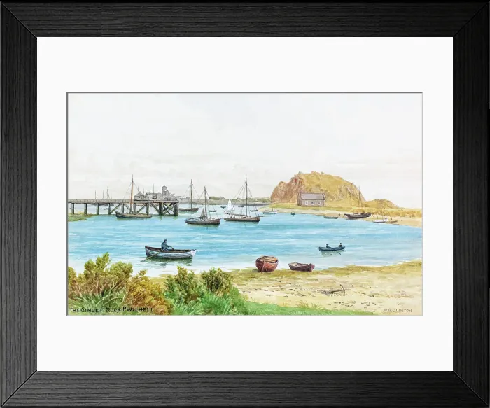 Framed Print : Gimlet Rock, Pwllheli, North Wales Framed Print : Gimlet Rock, Pwllheli, North Wales