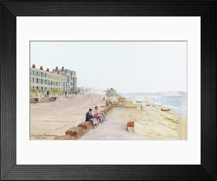 Framed Print : West End Promenade, Pwllheli, North Wales Framed Print : West End Promenade, Pwllheli, North Wales
