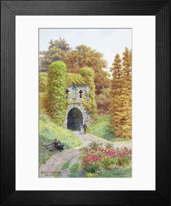 Framed Print : Castle Gateway, Reigate, Surrey Framed Print : Castle Gateway, Reigate, Surrey