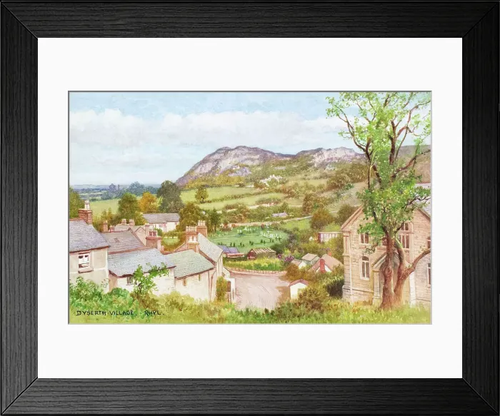 Framed Print : Dyserth Village, Rhyl, North Wales Framed Print : Dyserth Village, Rhyl, North Wales