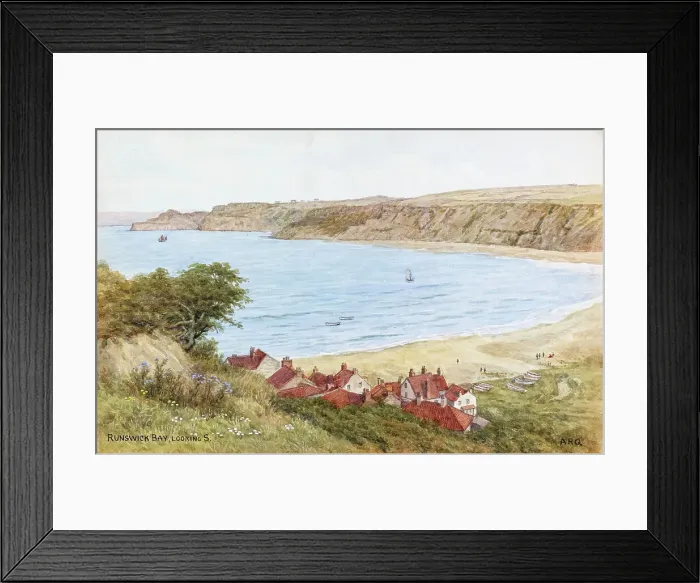 Framed Print : Runswick Bay, North Yorkshire, looking south Framed Print : Runswick Bay, North Yorkshire, looking south