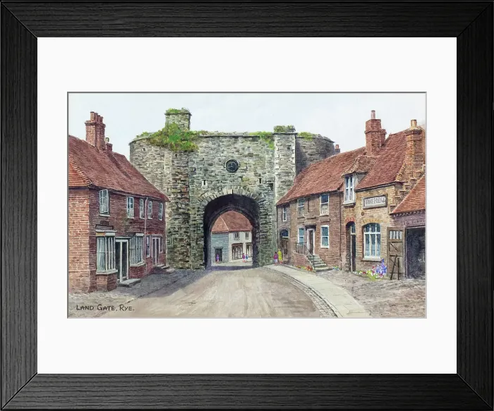 Framed Print : Land Gate, Rye, Sussex Framed Print : Land Gate, Rye, Sussex