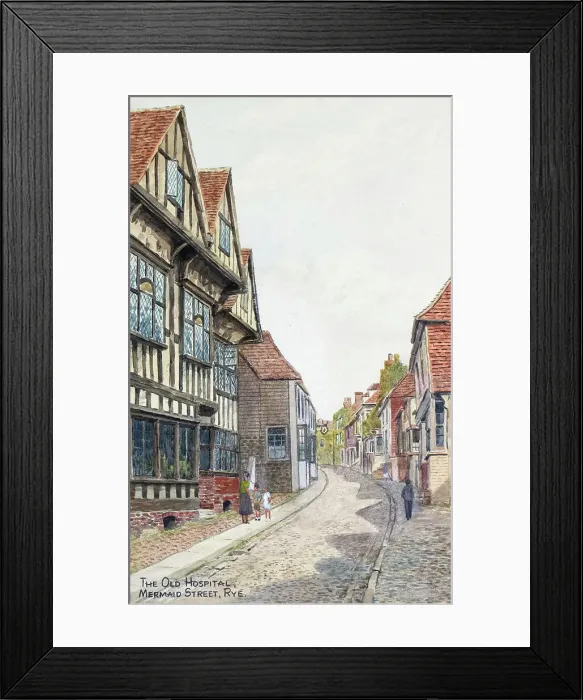 Framed Print : Old Hospital, Mermaid Street, Rye, Sussex Framed Print : Old Hospital, Mermaid Street, Rye, Sussex