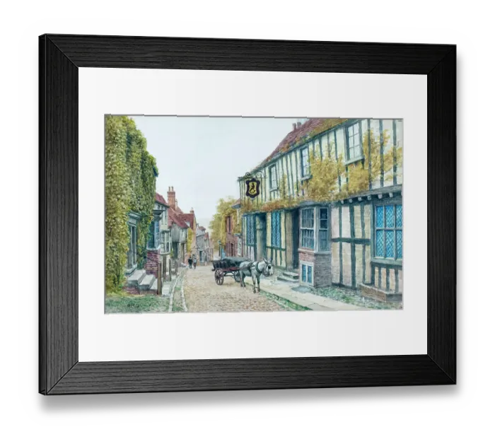 Framed Print : Mermaid Street, Rye, Sussex Framed Print : Mermaid Street, Rye, Sussex