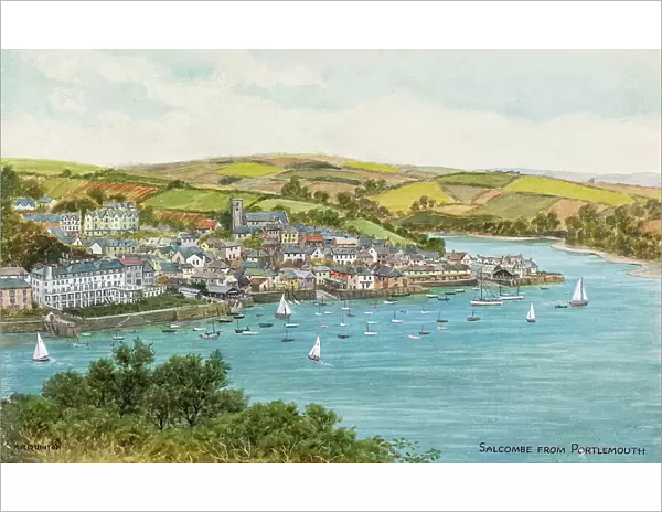 Salcombe, Devon, viewed from Portlemouth