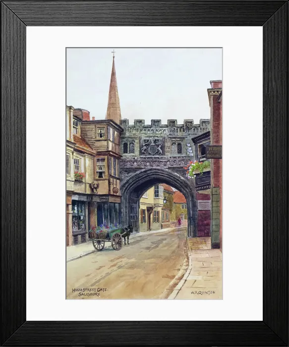 Framed Print : High Street Gate, Salisbury, Wiltshire Framed Print : High Street Gate, Salisbury, Wiltshire