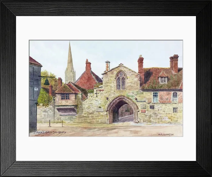 Framed Print : St Ann's Gate, Salisbury, Wiltshire Framed Print : St Ann's Gate, Salisbury, Wiltshire