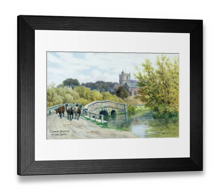 Framed Print : Coombe Bissett, near Salisbury, Wiltshire Framed Print : Coombe Bissett, near Salisbury, Wiltshire