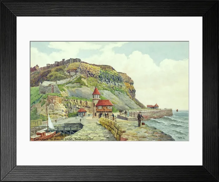 Framed Print : Entrance to Marine Drive, Scarborough, North Yorkshire Framed Print : Entrance to Marine Drive, Scarborough, North Yorkshire