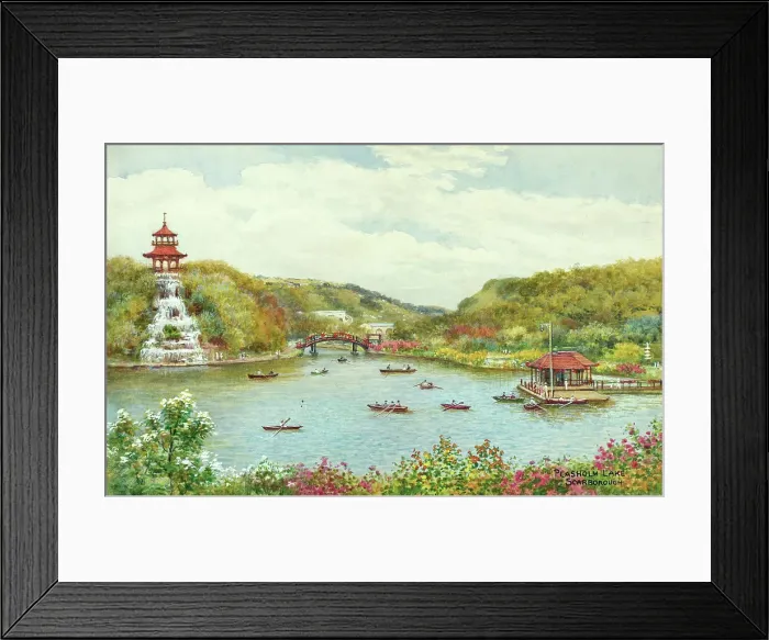 Framed Print : Peasholm Lake, Peasholm Park, Scarborough, North Yorkshire Framed Print : Peasholm Lake, Peasholm Park, Scarborough, North Yorkshire