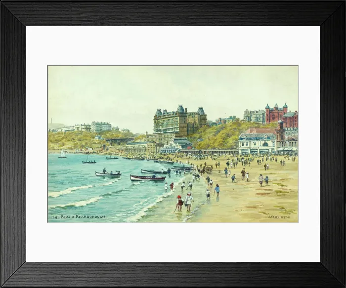 Framed Print : Beach at Scarborough, North Yorkshire Framed Print : Beach at Scarborough, North Yorkshire