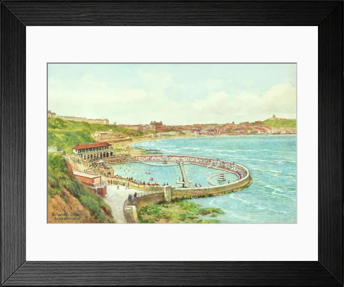 Framed Print : Bathing Pool, South Bay, Scarborough, North Yorkshire Framed Print : Bathing Pool, South Bay, Scarborough, North Yorkshire