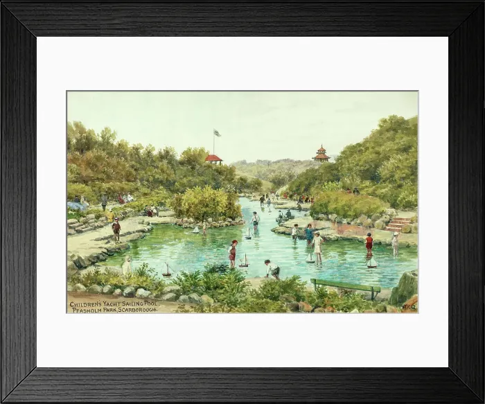 Framed Print : Children's Pool, Peasholm Park, Scarborough, North Yorkshire Framed Print : Children's Pool, Peasholm Park, Scarborough, North Yorkshire