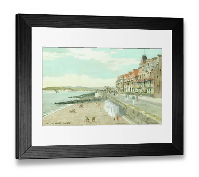 Framed Print : Esplanade at Seaford, East Sussex Framed Print : Esplanade at Seaford, East Sussex
