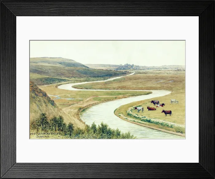 Framed Print : River Cuckmere, Cuckmere Valley, near Seaford, East Sussex Framed Print : River Cuckmere, Cuckmere Valley, near Seaford, East Sussex
