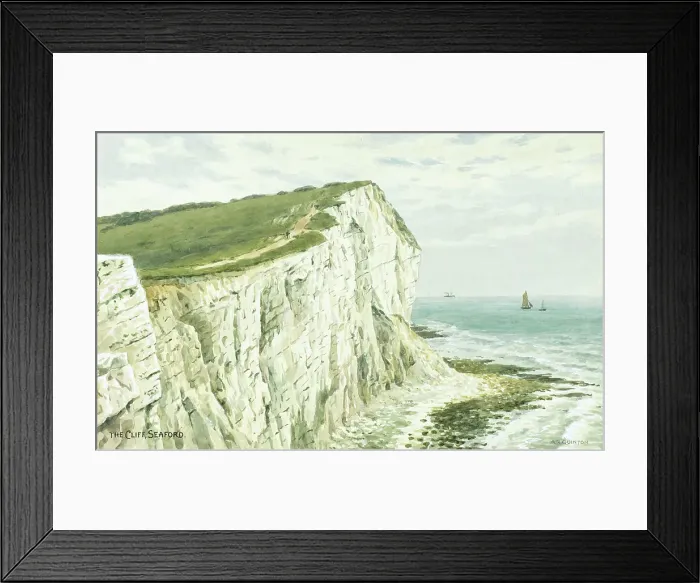 Framed Print : Cliff at Seaford, East Sussex Framed Print : Cliff at Seaford, East Sussex