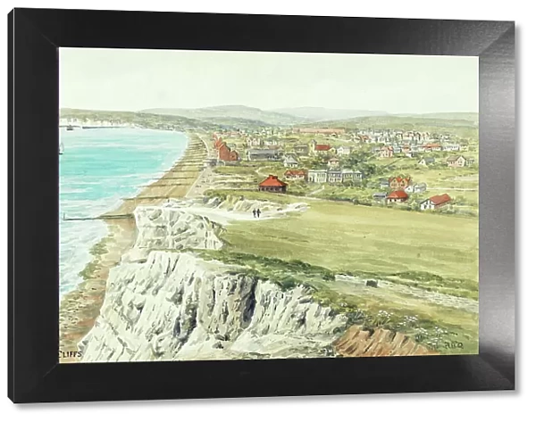 Seaford, East Sussex, viewed from the cliffs