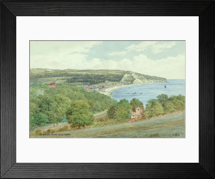 Framed Print : Seaton, Devon, viewed from Beer Road Framed Print : Seaton, Devon, viewed from Beer Road