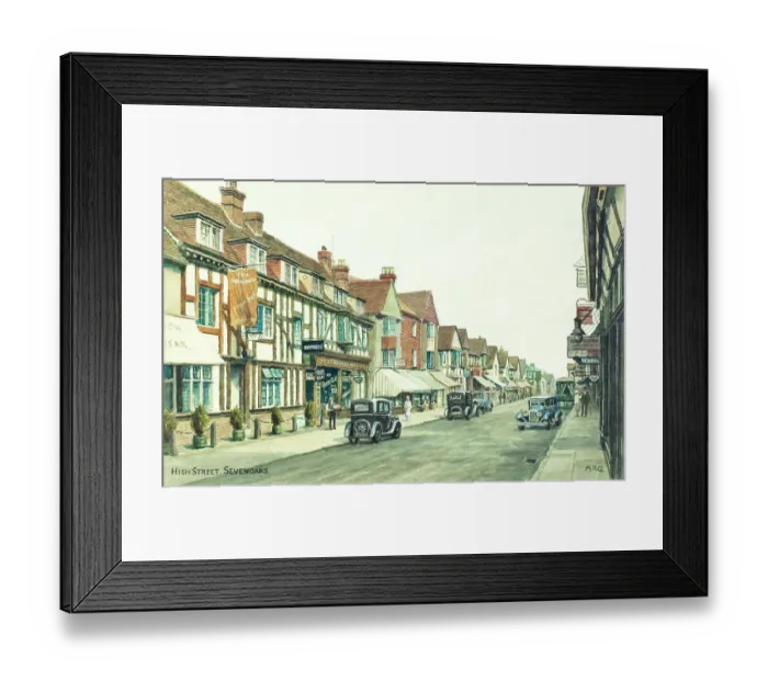 Framed Print : High Street, Sevenoaks, Kent Framed Print : High Street, Sevenoaks, Kent