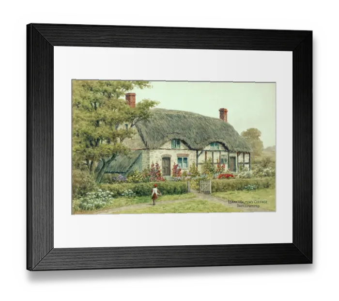 Framed Print : Izaak Walton's Cottage, Shallowford, Staffordshire Framed Print : Izaak Walton's Cottage, Shallowford, Staffordshire