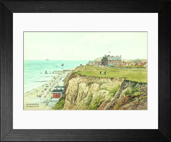 Framed Print : West Cliff, Sheringham, Norfolk Framed Print : West Cliff, Sheringham, Norfolk