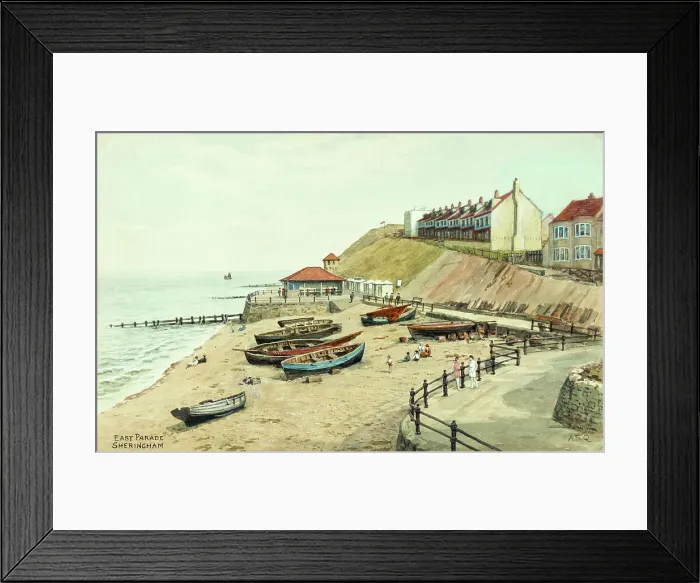 Framed Print : East Parade, Sheringham, Norfolk Framed Print : East Parade, Sheringham, Norfolk